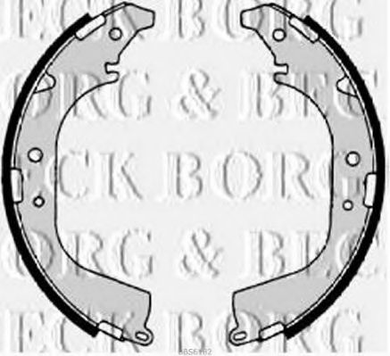 BORG & BECK BBS6182 Тормозные колодоки для TOYOTA HILUX II (Тойота/тоета Хилуx 2) BORG & BECK BBS6182 Тормозные колодоки для TOYOTA HILUX II (Тойота/тоета Хилуx 2)