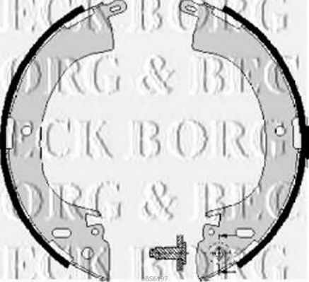 BORG & BECK BBS6197 Тормозные колодоки для MITSUBISHI COLT/RODEO (Митсубиши/митсубиси Cолт/родэо) BORG & BECK BBS6197 Тормозные колодоки для MITSUBISHI COLT/RODEO (Митсубиши/митсубиси Cолт/родэо)