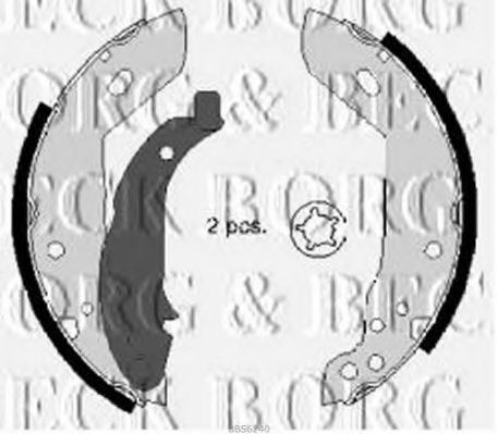 BORG & BECK BBS6240 Тормозные колодоки для PEUGEOT (Пежо) BORG & BECK BBS6240 Тормозные колодоки для PEUGEOT (Пежо)