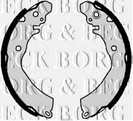 BORG & BECK BBS6254 Тормозные колодоки для MITSUBISHI MIRAGE (Митсубиши/митсубиси Мирагэ) BORG & BECK BBS6254 Тормозные колодоки для MITSUBISHI MIRAGE (Митсубиши/митсубиси Мирагэ)