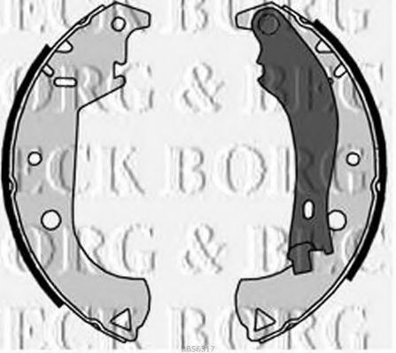 BORG & BECK BBS6317 Тормозные колодоки для FIAT (Фиат) BORG & BECK BBS6317 Тормозные колодоки для FIAT (Фиат)