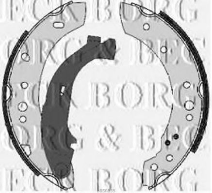 BORG & BECK BBS6335 Тормозные колодоки для CITROëN (Cитроëн) BORG & BECK BBS6335 Тормозные колодоки для CITROëN (Cитроëн)