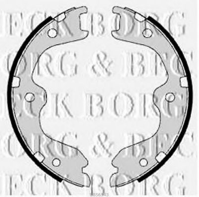 BORG & BECK BBS6343 Тормозные колодоки для NISSAN 370 Z (Ниссан 370 з) BORG & BECK BBS6343 Тормозные колодоки для NISSAN 370 Z (Ниссан 370 з)