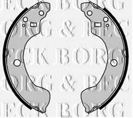 BORG & BECK BBS6358 Тормозные колодоки для NISSAN PULSAR VII (Ниссан Пулсар v2) BORG & BECK BBS6358 Тормозные колодоки для NISSAN PULSAR VII (Ниссан Пулсар v2)