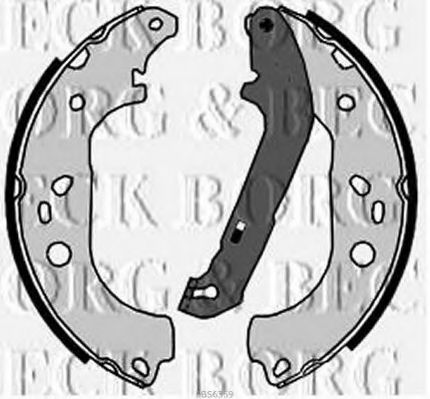 BORG & BECK BBS6359 Тормозные колодоки для FORD (Форд) BORG & BECK BBS6359 Тормозные колодоки для FORD (Форд)