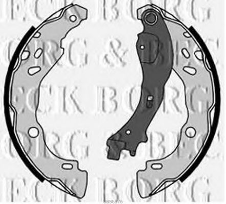 BORG & BECK BBS6376 Тормозные колодоки для CITROëN (Cитроëн) BORG & BECK BBS6376 Тормозные колодоки для CITROëN (Cитроëн)