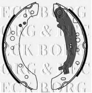 BORG & BECK BBS6401 Тормозные колодоки для MITSUBISHI COLT VI (Митсубиши/митсубиси Кольт 6) BORG & BECK BBS6401 Тормозные колодоки для MITSUBISHI COLT VI (Митсубиши/митсубиси Кольт 6)