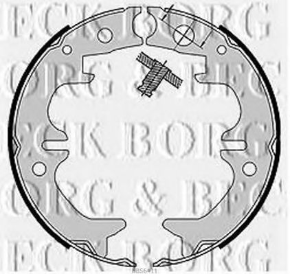 BORG & BECK BBS6411 Тормозные колодоки для TOYOTA SCEPTER (Тойота/тоета Сcэптэр)