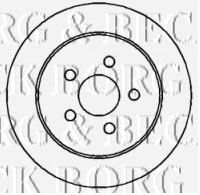 BORG & BECK BBD4373 Тормозной диск для CHRYSLER PT CRUISER (Крайслер Пт cруисэр) BORG & BECK BBD4373 Тормозной диск для CHRYSLER PT CRUISER (Крайслер Пт cруисэр)