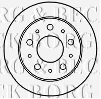 BORG & BECK BBD4668 Тормозной диск для FIAT (Фиат)