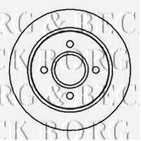 BORG & BECK BBD4984 Тормозной диск для FORD MONDEO (GBP), MONDEO I (GBP) 1.8 i 16V BORG & BECK BBD4984 Тормозной диск для FORD MONDEO (GBP), MONDEO I (GBP) 1.8 i 16V