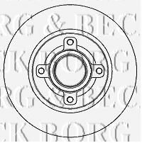 BORG & BECK BBD5808S Тормозной диск для PEUGEOT 307 (Пежо 307) BORG & BECK BBD5808S Тормозной диск для PEUGEOT 307 (Пежо 307)