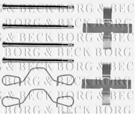 BORG & BECK BBK1006 Комплектующие, колодки дискового тормоза для VOLKSWAGEN GOLF (Фольксваген Голф) BORG & BECK BBK1006 Комплектующие, колодки дискового тормоза для VOLKSWAGEN GOLF (Фольксваген Голф)