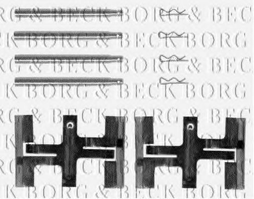 BORG & BECK BBK1008 Комплектующие, колодки дискового тормоза для BMW 3 (Бмв 3) BORG & BECK BBK1008 Комплектующие, колодки дискового тормоза для BMW 3 (Бмв 3)