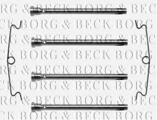 BORG & BECK BBK1023 Комплектующие, колодки дискового тормоза для PEUGEOT 205 II (Пежо 205 2) BORG & BECK BBK1023 Комплектующие, колодки дискового тормоза для PEUGEOT 205 II (Пежо 205 2)