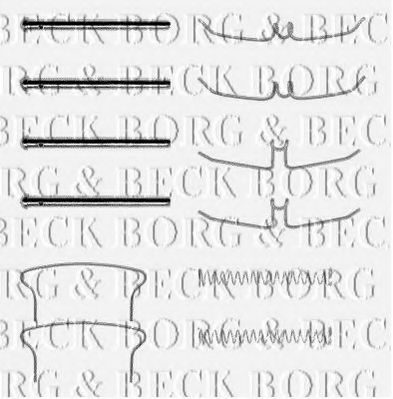 BORG & BECK BBK1052 Комплектующие, колодки дискового тормоза для HONDA (Хонда) BORG & BECK BBK1052 Комплектующие, колодки дискового тормоза для HONDA (Хонда)