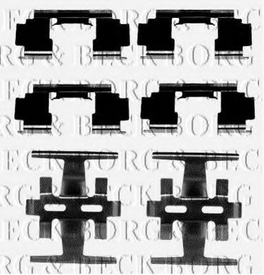 BORG & BECK BBK1054 Комплектующие, колодки дискового тормоза для HONDA (Хонда) BORG & BECK BBK1054 Комплектующие, колодки дискового тормоза для HONDA (Хонда)
