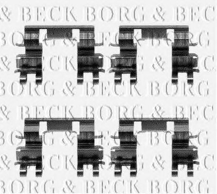 BORG & BECK BBK1055 Комплектующие, колодки дискового тормоза для HONDA CRX II (Хонда Cрх 2) BORG & BECK BBK1055 Комплектующие, колодки дискового тормоза для HONDA CRX II (Хонда Cрх 2)