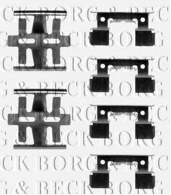 BORG & BECK BBK1059 Комплектующие, колодки дискового тормоза для HONDA (Хонда) BORG & BECK BBK1059 Комплектующие, колодки дискового тормоза для HONDA (Хонда)
