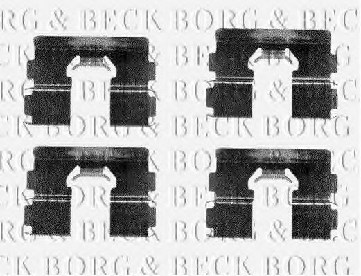 BORG & BECK BBK1061 Комплектующие, колодки дискового тормоза для HONDA (Хонда) BORG & BECK BBK1061 Комплектующие, колодки дискового тормоза для HONDA (Хонда)