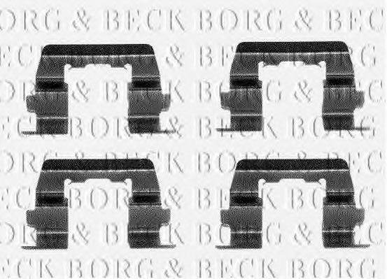 BORG & BECK BBK1065 Комплектующие, колодки дискового тормоза для HYUNDAI EXCEL (Хендай Эxcэл) BORG & BECK BBK1065 Комплектующие, колодки дискового тормоза для HYUNDAI EXCEL (Хендай Эxcэл)
