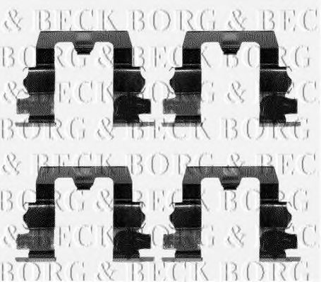 BORG & BECK BBK1079 Комплектующие, колодки дискового тормоза для MAZDA 626 III (Мазда 626 3) BORG & BECK BBK1079 Комплектующие, колодки дискового тормоза для MAZDA 626 III (Мазда 626 3)