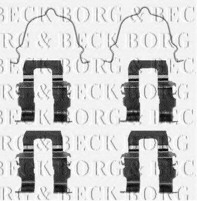 BORG & BECK BBK1080 Комплектующие, колодки дискового тормоза для MAZDA 626 III (Мазда 626 3) BORG & BECK BBK1080 Комплектующие, колодки дискового тормоза для MAZDA 626 III (Мазда 626 3)