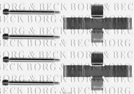 BORG & BECK BBK1086 Комплектующие, колодки дискового тормоза 