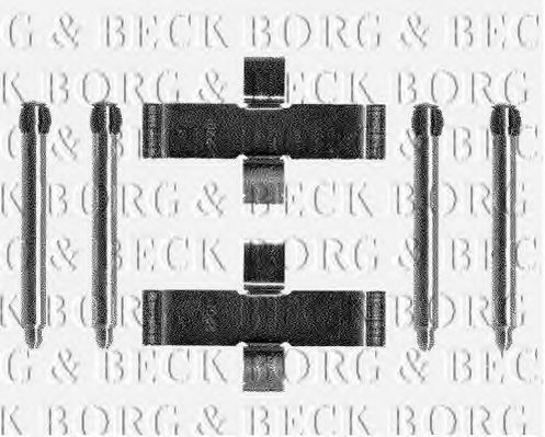 BORG & BECK BBK1089 Комплектующие, колодки дискового тормоза 