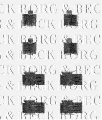 BORG & BECK BBK1097 Комплектующие, колодки дискового тормоза для MITSUBISHI TREDIA (Митсубиши/митсубиси Трэдиа) BORG & BECK BBK1097 Комплектующие, колодки дискового тормоза для MITSUBISHI TREDIA (Митсубиши/митсубиси Трэдиа)
