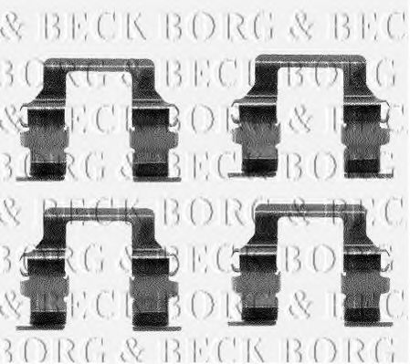 BORG & BECK BBK1100 Комплектующие, колодки дискового тормоза для MITSUBISHI SIGMA (Митсубиши/митсубиси Сигма) BORG & BECK BBK1100 Комплектующие, колодки дискового тормоза для MITSUBISHI SIGMA (Митсубиши/митсубиси Сигма)