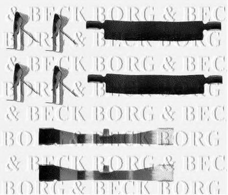 BORG & BECK BBK1101 Комплектующие, колодки дискового тормоза для MITSUBISHI GALANT II (Митсубиши/митсубиси Галант 2) BORG & BECK BBK1101 Комплектующие, колодки дискового тормоза для MITSUBISHI GALANT II (Митсубиши/митсубиси Галант 2)