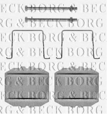 BORG & BECK BBK1102 Комплектующие, колодки дискового тормоза для CITROËN XM (CитроËн Хм) BORG & BECK BBK1102 Комплектующие, колодки дискового тормоза для CITROËN XM (CитроËн Хм)