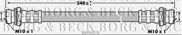 BORG & BECK BBH6878 Тормозной шланг для SUZUKI ALTO (Сузуки Алто) BORG & BECK BBH6878 Тормозной шланг для SUZUKI ALTO (Сузуки Алто)