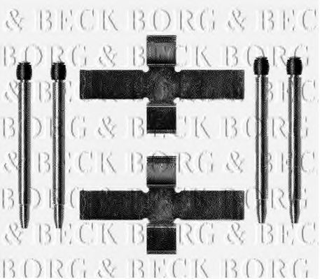 BORG & BECK BBK1129 Комплектующие, колодки дискового тормоза для PEUGEOT 305 II (Пежо 305 2) BORG & BECK BBK1129 Комплектующие, колодки дискового тормоза для PEUGEOT 305 II (Пежо 305 2)