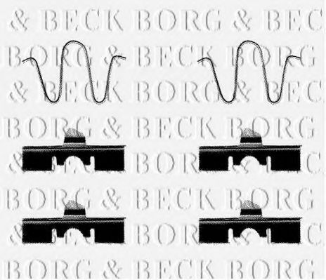 BORG & BECK BBK1138 Комплектующие, колодки дискового тормоза для MAZDA 323 III (Мазда 323 3) BORG & BECK BBK1138 Комплектующие, колодки дискового тормоза для MAZDA 323 III (Мазда 323 3)