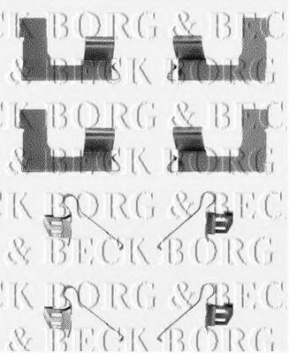 BORG & BECK BBK1145 Комплектующие, колодки дискового тормоза для SUZUKI (Сузуки) BORG & BECK BBK1145 Комплектующие, колодки дискового тормоза для SUZUKI (Сузуки)