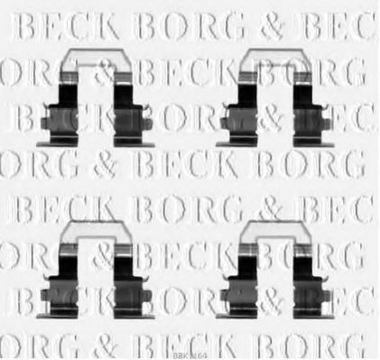 BORG & BECK BBK1164 Комплектующие, колодки дискового тормоза для TOYOTA CARINA E (Тойота/тоета Карина е) BORG & BECK BBK1164 Комплектующие, колодки дискового тормоза для TOYOTA CARINA E (Тойота/тоета Карина е)