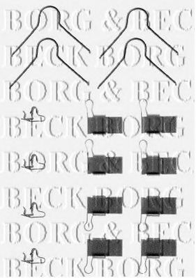 BORG & BECK BBK1171 Комплектующие, колодки дискового тормоза для TOYOTA HIACE II (Тойота/тоета Хиаcэ 2) BORG & BECK BBK1171 Комплектующие, колодки дискового тормоза для TOYOTA HIACE II (Тойота/тоета Хиаcэ 2)