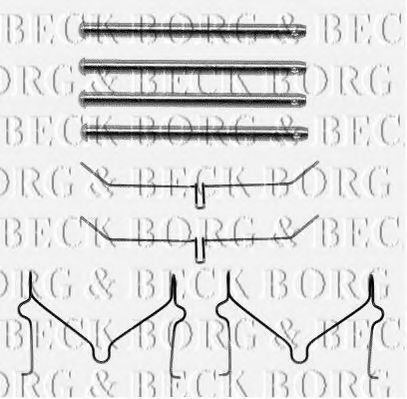 BORG & BECK BBK1173 Комплектующие, колодки дискового тормоза для TOYOTA HILUX II (Тойота/тоета Хилуx 2) BORG & BECK BBK1173 Комплектующие, колодки дискового тормоза для TOYOTA HILUX II (Тойота/тоета Хилуx 2)