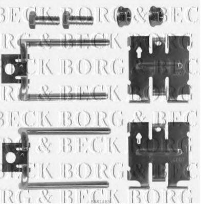 BORG & BECK BBK1185 Комплектующие, колодки дискового тормоза для VOLKSWAGEN JETTA I (Фольксваген Жэтта и) BORG & BECK BBK1185 Комплектующие, колодки дискового тормоза для VOLKSWAGEN JETTA I (Фольксваген Жэтта и)