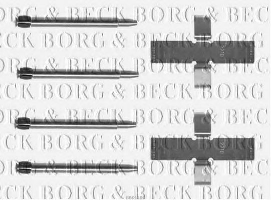 BORG & BECK BBK1186 Комплектующие, колодки дискового тормоза для VOLKSWAGEN JETTA I (Фольксваген Жэтта и) BORG & BECK BBK1186 Комплектующие, колодки дискового тормоза для VOLKSWAGEN JETTA I (Фольксваген Жэтта и)
