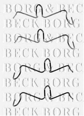 BORG & BECK BBK1187 Комплектующие, колодки дискового тормоза для VOLKSWAGEN JETTA I (Фольксваген Жэтта и) BORG & BECK BBK1187 Комплектующие, колодки дискового тормоза для VOLKSWAGEN JETTA I (Фольксваген Жэтта и)