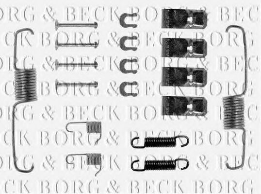 BORG & BECK BBK6014 Комплектующие, колодки дискового тормоза для TOYOTA (Тойота/тоета) BORG & BECK BBK6014 Комплектующие, колодки дискового тормоза для TOYOTA (Тойота/тоета)
