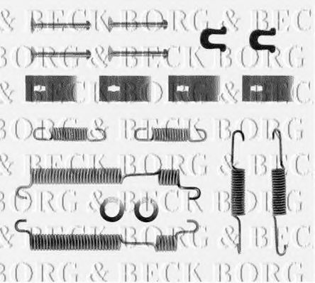 BORG & BECK BBK6040 Комплектующие, колодки дискового тормоза для HONDA (Хонда) BORG & BECK BBK6040 Комплектующие, колодки дискового тормоза для HONDA (Хонда)