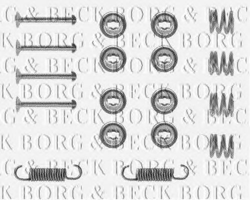 BORG & BECK BBK6044 Комплектующие, колодки дискового тормоза для HYUNDAI EXCEL (Хендай Эxcэл) BORG & BECK BBK6044 Комплектующие, колодки дискового тормоза для HYUNDAI EXCEL (Хендай Эxcэл)