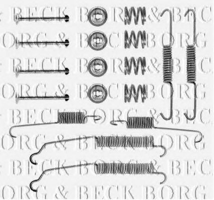 BORG & BECK BBK6078 Комплектующие, колодки дискового тормоза для RENAULT 9 (Рено 9) BORG & BECK BBK6078 Комплектующие, колодки дискового тормоза для RENAULT 9 (Рено 9)