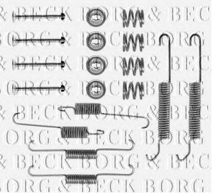 BORG & BECK BBK6087 Комплектующие, колодки дискового тормоза для RENAULT FUEGO (Рено Фуэго) BORG & BECK BBK6087 Комплектующие, колодки дискового тормоза для RENAULT FUEGO (Рено Фуэго)
