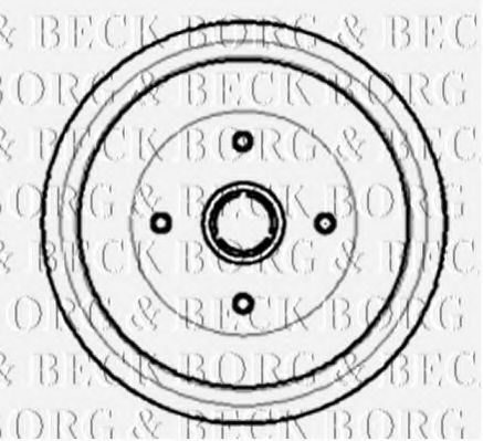 BORG & BECK BBR7003 Тормозной барабан для VOLKSWAGEN CADDY I (Фольксваген Cаддъ и) BORG & BECK BBR7003 Тормозной барабан для VOLKSWAGEN CADDY I (Фольксваген Cаддъ и)