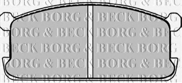 BORG & BECK BBP1251 Тормозные колодки для MITSUBISHI GALANT II (Митсубиши/митсубиси Галант 2) BORG & BECK BBP1251 Тормозные колодки для MITSUBISHI GALANT II (Митсубиши/митсубиси Галант 2)